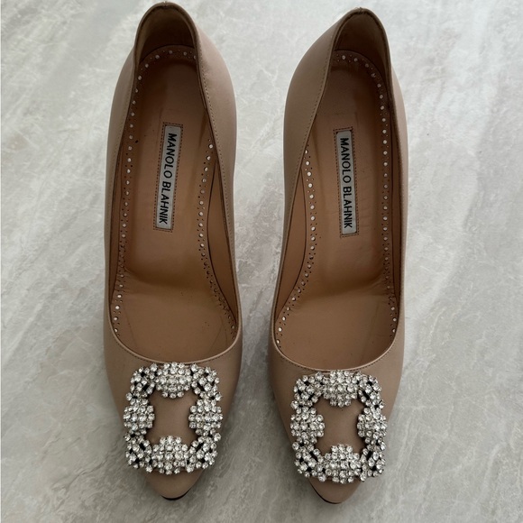 Manila Blahnik Nude Heels - Picture 3 of 12